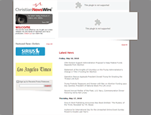Tablet Screenshot of christiannewswire.com